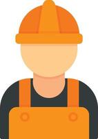 Worker Flat Icon vector