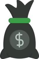 Money Bag Flat Icon vector