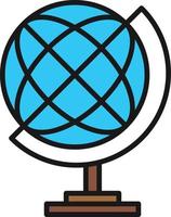 Globe Line Filled vector