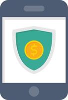 Mobile Security Flat Icon vector