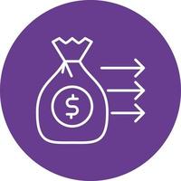 Payment Gateway Line Circle Multicolor vector