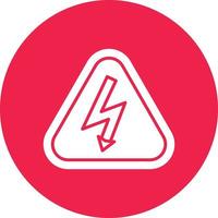 Electrical Hazard Line Two Color vector