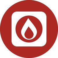 Emergency Button Glyph Circle Multicolor vector