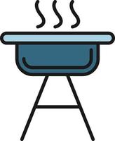 Grill Line Filled vector