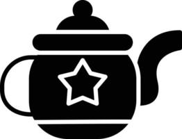 Teapot Glyph Icon vector