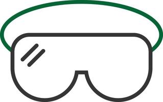 Lab Glasses Line Two Color vector