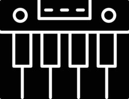 Piano Glyph Icon vector