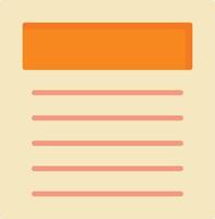 Blog Flat Icon vector