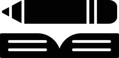 Study Glyph Icon vector