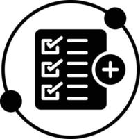 New Task Glyph Icon vector