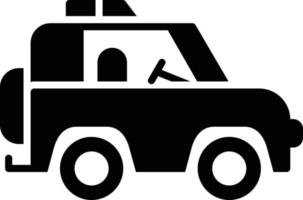 Jeep Glyph Icon vector