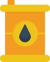 Oil Barrel Flat Icon vector