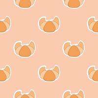 seamless pattern of croissants vector