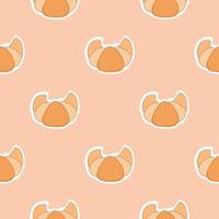 seamless pattern of croissants vector