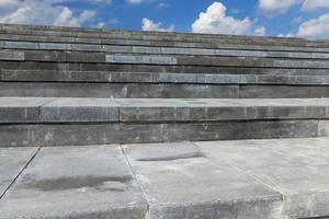 Stairs made of concrete, close-up photo