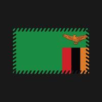 vector de la bandera de zambia. bandera nacional