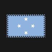 vector de la bandera de micronesia. bandera nacional