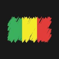 Mali Flag Brush Vector. National Flag vector