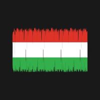 Hungary Flag Brush. National Flag vector