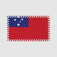 vector de la bandera de samoa. bandera nacional