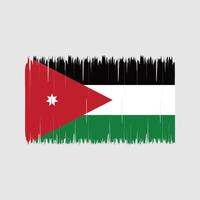 Jordan Flag Brush. National Flag vector