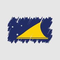 vector de pincel de bandera de tokelau. bandera nacional