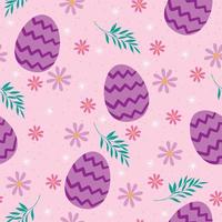 Easter seamless pattern and Beautiful Easter Egg Seamless Pattern Background for printing on paper or fabric vector