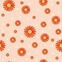 Floral seamless pattern Hand drawn colorful flowers Natural background with colorful painted flowers vector