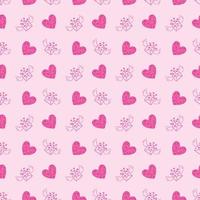 patrón de amor patrón de día de san valentín patrón romántico vector de patrones sin fisuras
