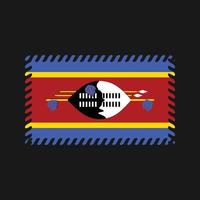 vector de la bandera de swazilandia. bandera nacional