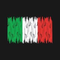 Italy Flag Brush Strokes. National Flag vector