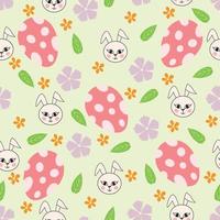 Easter seamless pattern and Beautiful Easter Egg Seamless Pattern Background for printing on paper or fabric vector