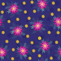 Floral seamless pattern Hand drawn colorful flowers Natural background with colorful painted flowers vector