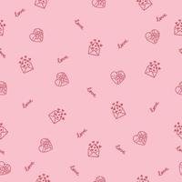 Love Pattern valentine day pattern romantic pattern seamless pattern vector