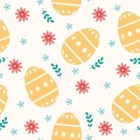 Easter seamless pattern and Beautiful Easter Egg Seamless Pattern Background for printing on paper or fabric vector