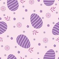 Easter seamless pattern and Beautiful Easter Egg Seamless Pattern Background for printing on paper or fabric vector