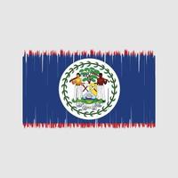 Belize Flag Brush. National Flag vector