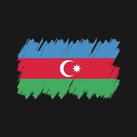 vector de pincel de bandera de azerbaiyán. bandera nacional