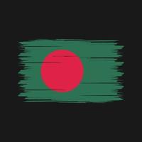 cepillo de bandera de bangladesh. bandera nacional vector