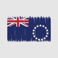 Cook Islands Flag Brush. National Flag vector