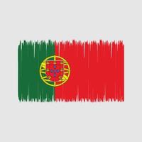 Portugal Flag Brush. National Flag vector