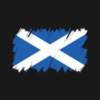 vector de pincel de bandera de Escocia. bandera nacional