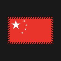 China Flag Vector. National Flag vector