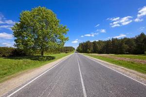 paved road for transport photo