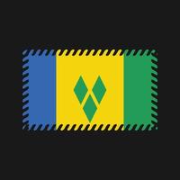 Saint Vincent and the Grenadines Flag Vector. National Flag vector