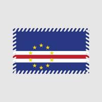 vector de bandera de cabo verde. bandera nacional