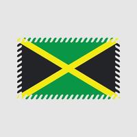 vector de la bandera jamaicana. bandera nacional