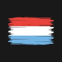 Luxembourg Flag Brush. National Flag vector