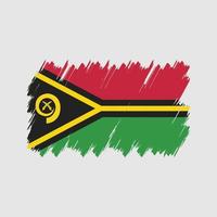 vector de pincel de bandera de vanuatu. bandera nacional