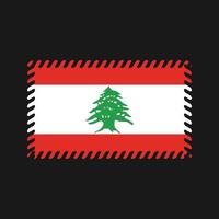 Lebanon Flag Vector. National Flag vector